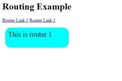 Routing example